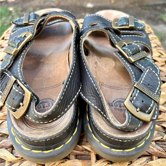 Dr Martens 8209 Vintage 90’s Black Triple Buckle Chunky Platform Sandals. M8 W9 - Picture 9 of 15